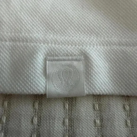 NWT Lululemon Cotton Pique Short-Sleeve Polo Shirt White Large